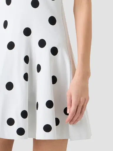Akris punto Women's Polka Dot Fit & Flare Mini Dress | Thumbnail 5 Akris punto Women's Polka Dot Fit & Flare Mini Dress | Thumbnail 5