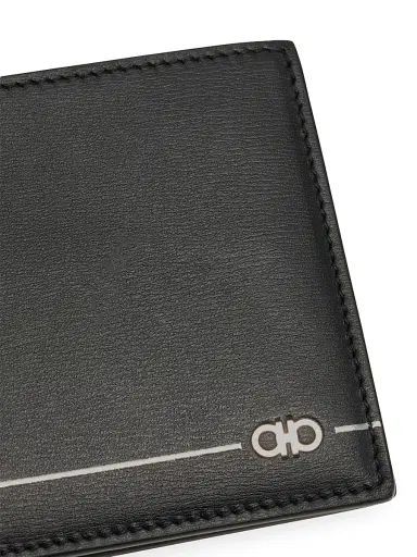FERRAGAMO Men's Micro Gancini Leather Wallet - Nero | Thumbnail 5 FERRAGAMO Men's Micro Gancini Leather Wallet - Nero | Thumbnail 5