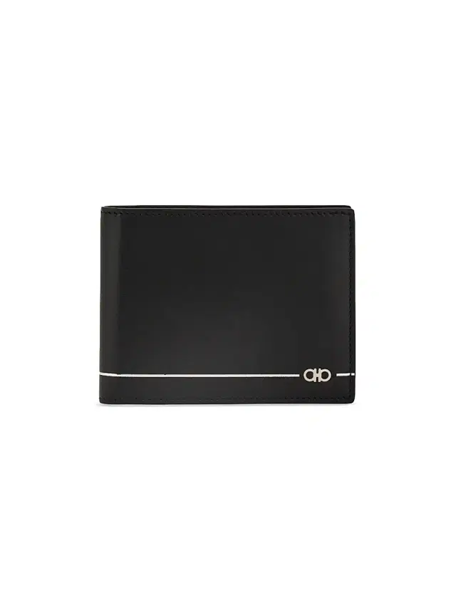 FERRAGAMO Men's Micro Gancini Leather Wallet - Nero
