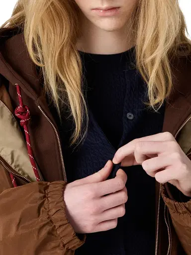 Miu Miu Women's Cable-Knit Cashmere and Silk Cardigan | Thumbnail 4 Miu Miu Women's Cable-Knit Cashmere and Silk Cardigan | Thumbnail 4