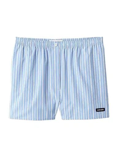 Miu Miu Women's Striped Poplin Boxer Shorts - Blue - Size 0 | Thumbnail 1 Miu Miu Women's Striped Poplin Boxer Shorts - Blue - Size 0 | Thumbnail 1