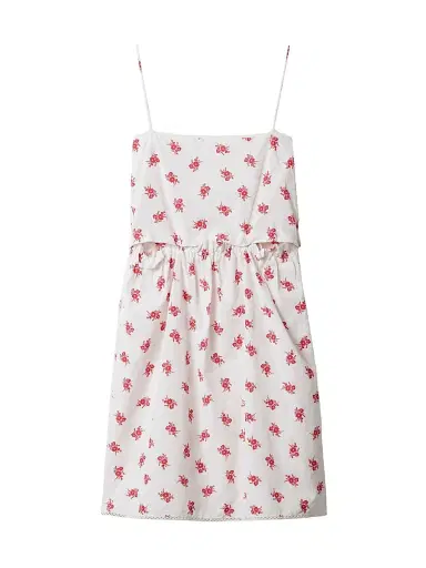 Miu Miu Women's Slubbed Poplin Dress | Thumbnail 1 Miu Miu Women's Slubbed Poplin Dress | Thumbnail 1