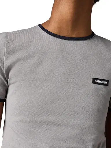 Miu Miu Women's Technical Yarn Crew-Neck Sweater | Thumbnail 5