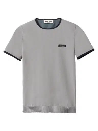 Miu Miu Women's Technical Yarn Crew-Neck Sweater | Thumbnail 1