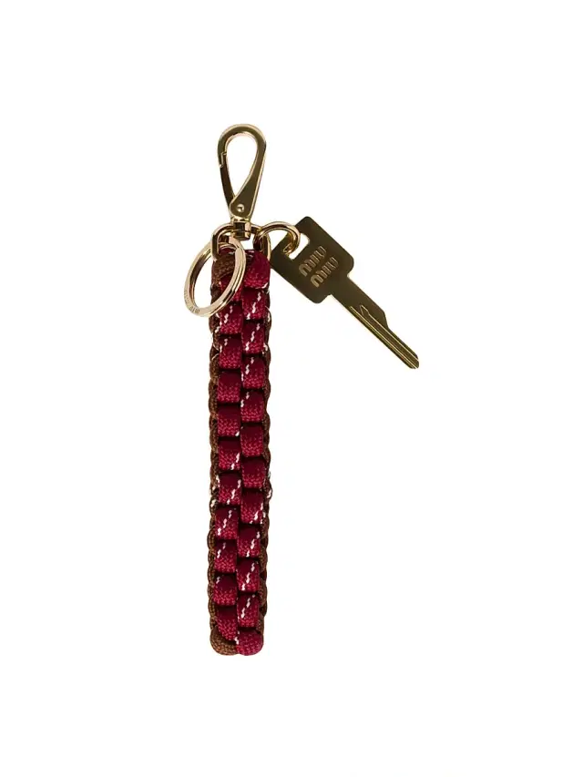 Miu Miu Women's Cord Trick Keychain - Brown Multicolor