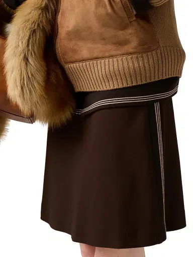 Miu Miu Women's Milano Rib Knit Skirt | Thumbnail 4