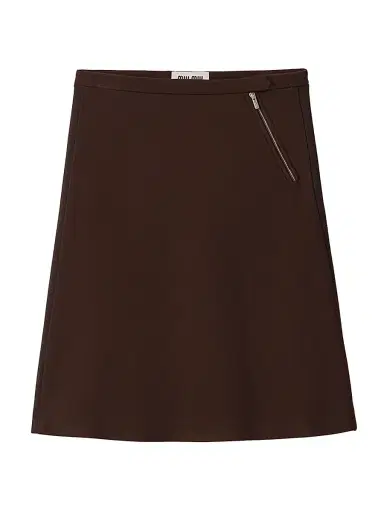Miu Miu Women's Milano Rib Knit Skirt | Thumbnail 1