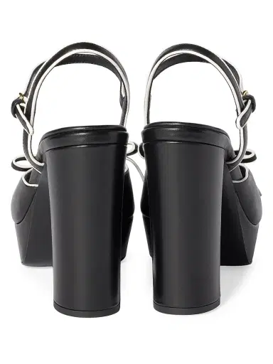 Miu Miu Women's Nappa Leather Platform Sandals - Black - Size 10 | Thumbnail 2 Miu Miu Women's Nappa Leather Platform Sandals - Black - Size 10 | Thumbnail 2