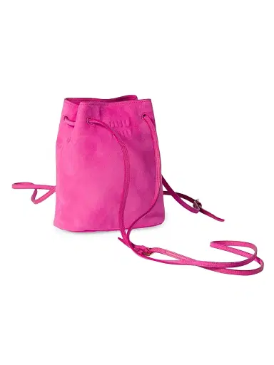 Miu Miu Women's Suede Pouch - Pink | Thumbnail 2