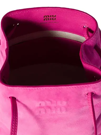 Miu Miu Women's Suede Pouch - Pink | Thumbnail 4