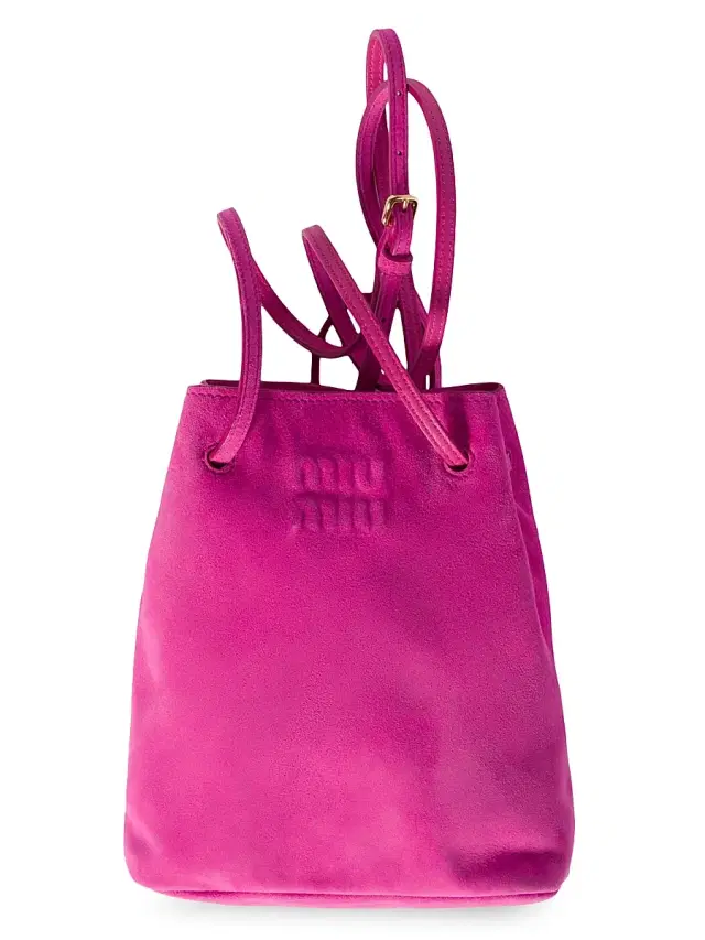 Miu Miu Women's Suede Pouch - Pink