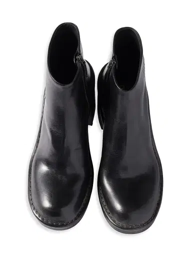 Miu Miu Women's Leather Booties - Black - Size 5 | Thumbnail 2