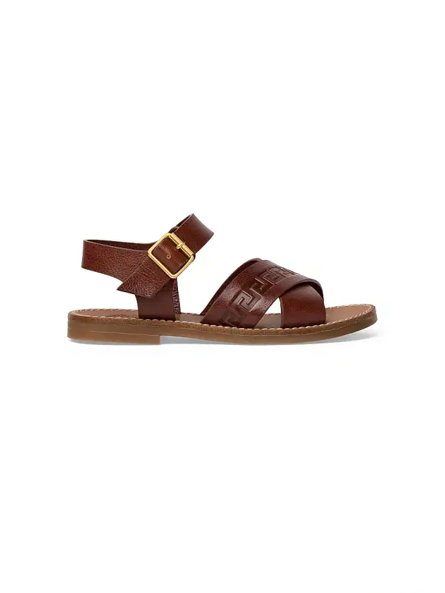 Versace Little Kid's & Kid's Leather Sandals - Gold 4.5 (Child)