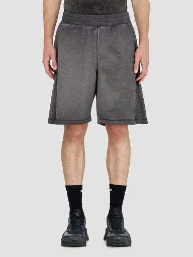 Diesel Men's Rawcrow Dévoré Fleece Shorts | Thumbnail 4 Diesel Men's Rawcrow Dévoré Fleece Shorts | Thumbnail 4