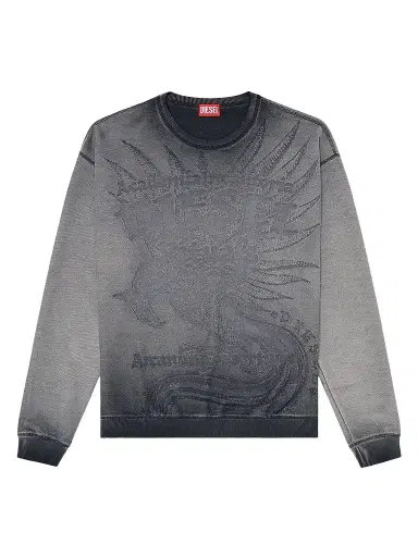 Diesel Men's Aron Raw Sweatshirt | Thumbnail 1 Diesel Men's Aron Raw Sweatshirt | Thumbnail 1