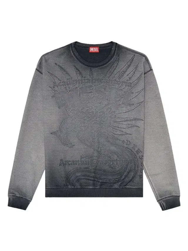 Diesel Men's Aron Raw Sweatshirt - Plum Purple