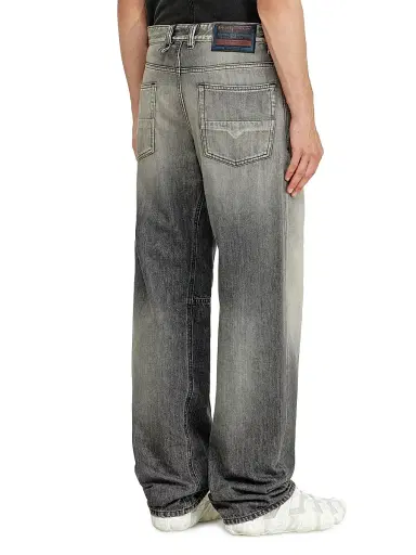 Diesel Men's D-2001 Faded Cotton Jeans - Black Denim | Thumbnail 5 Diesel Men's D-2001 Faded Cotton Jeans - Black Denim | Thumbnail 5