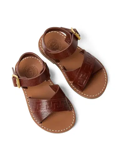 Versace Baby's & Little Kid's Leather Sandals - Gold 8.5 (Toddler) | Thumbnail 2