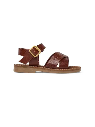 Versace Baby's & Little Kid's Leather Sandals - Gold 8.5 (Toddler) | Thumbnail 1
