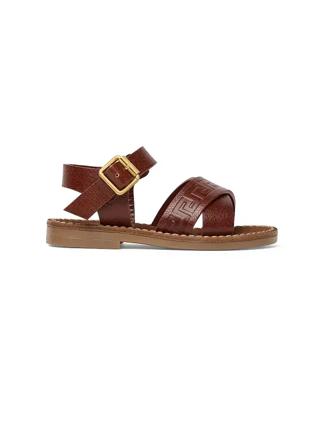 Versace Baby's & Little Kid's Leather Sandals - Gold 8.5 (Toddler)