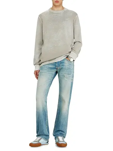 Diesel Men's Laurent Faded Cotton Sweater | Thumbnail 2
