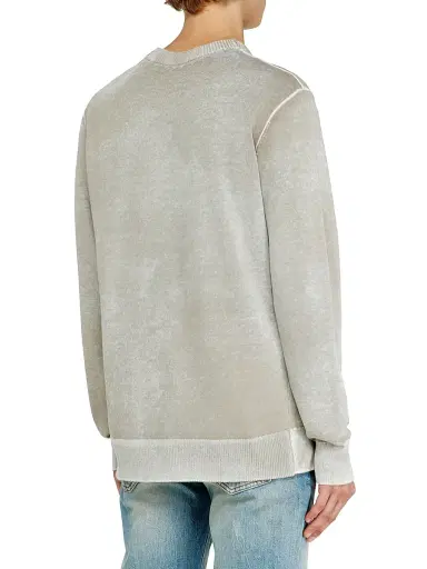 Diesel Men's Laurent Faded Cotton Sweater | Thumbnail 4