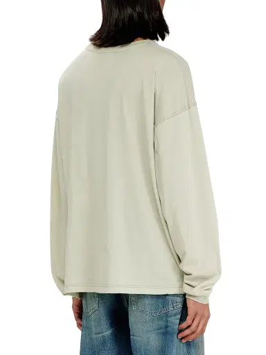 Diesel Men's Phoenix Graphic Cotton Shirt - Natural | Thumbnail 4 Diesel Men's Phoenix Graphic Cotton Shirt - Natural | Thumbnail 4
