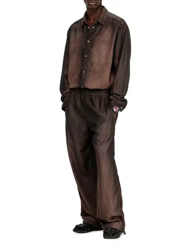 Diesel Men's Roder Fashed Relaxed Trousers - Black Denim - Size XXL | Thumbnail 2