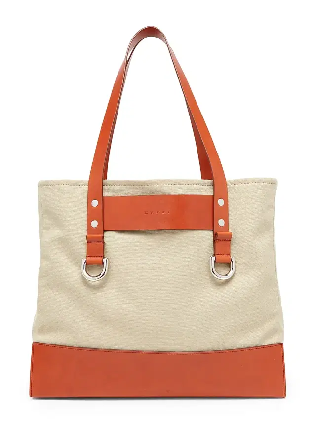 Marni Men's Logo Tote Bag - Cement Henne