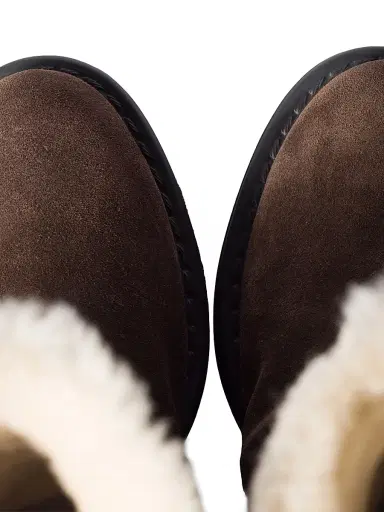 Miu Miu Women's Suede and Shearling Mid-Calf Boots | Thumbnail 2 Miu Miu Women's Suede and Shearling Mid-Calf Boots | Thumbnail 2