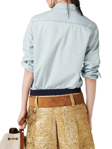 Miu Miu Women's Chambray Shirt | Thumbnail 3 Miu Miu Women's Chambray Shirt | Thumbnail 3