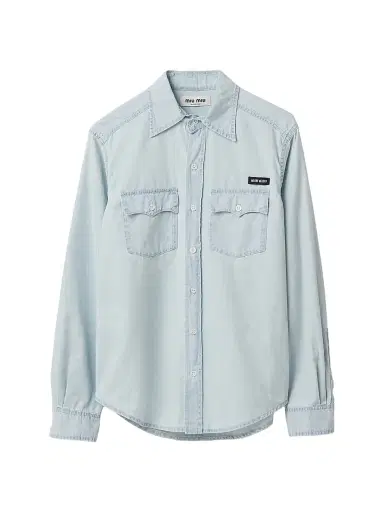 Miu Miu Women's Chambray Shirt | Thumbnail 1 Miu Miu Women's Chambray Shirt | Thumbnail 1