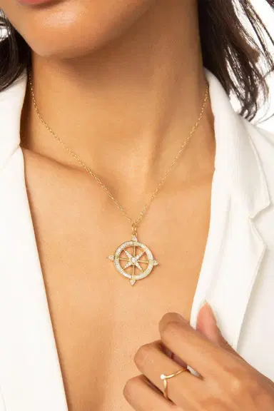 MONICA RICH KOSANN Adventure Compass Charm | Thumbnail 2 MONICA RICH KOSANN Adventure Compass Charm | Thumbnail 2
