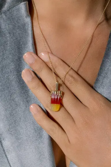 EDINA KISS Agate Mini Popsicle Necklace | Thumbnail 3