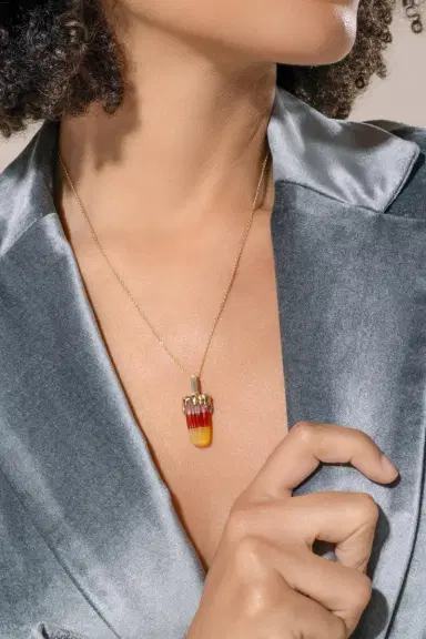 EDINA KISS Agate Mini Popsicle Necklace | Thumbnail 4