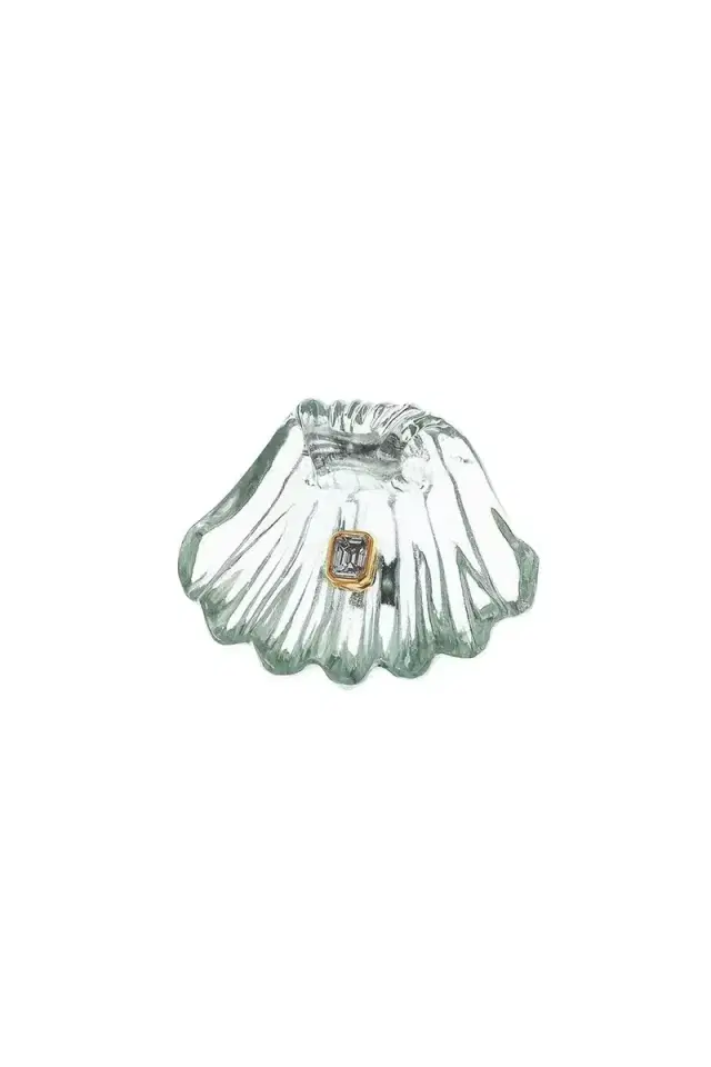 DEZSO BY SARA BELTRAN Amethyst Diamond Grande Capri Shell Charm