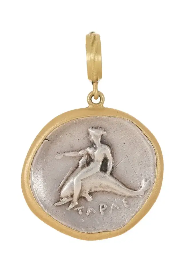 LEIGH MAXWELL Ancient Calabrian Dolphin Pendant