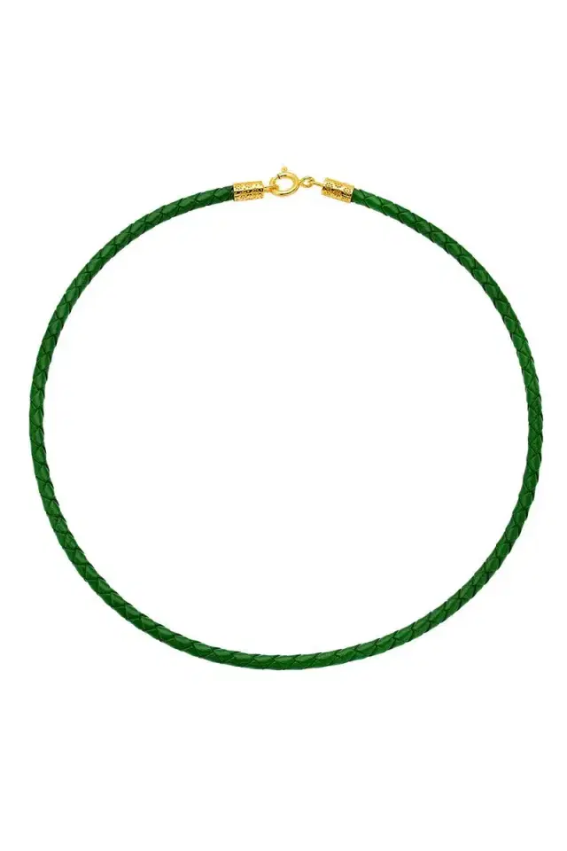 BUDDHA MAMA Army Green Cord Necklace