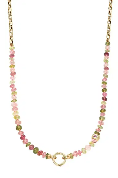 Eden Presley Beaded Tourmaline Closure Necklace | Thumbnail 1