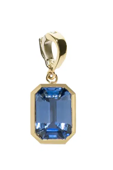 Azlee Bezel Sapphire Charm | Thumbnail 1