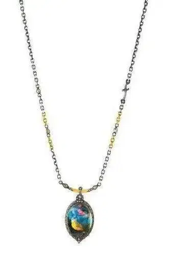 SEVAN BICAKCI Carved Quartz Bird Necklace