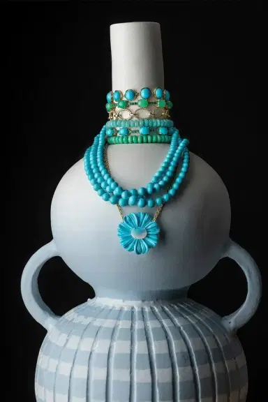 IRENE NEUWIRTH JEWELRY Chrysoprase Bead Necklace | Thumbnail 3