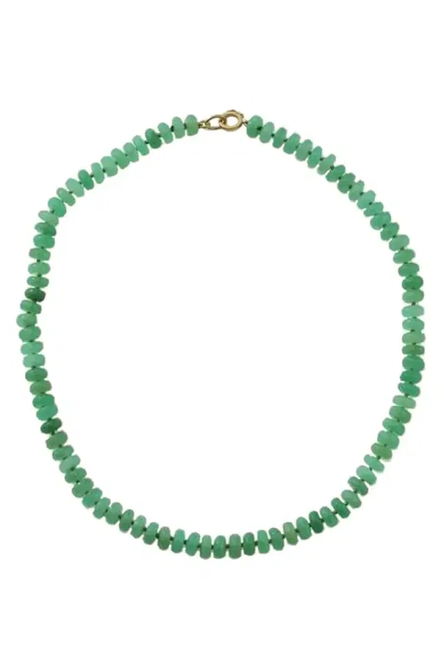 Chrysoprase Bead Necklace