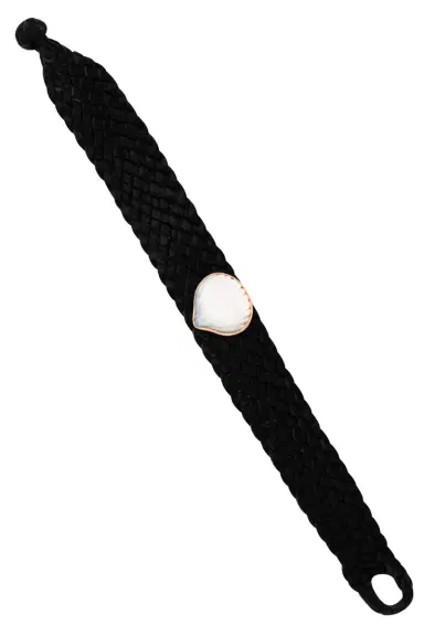 DEZSO BY SARA BELTRÁN Classic Anadara Pearl Leather Bracelet | Thumbnail 1