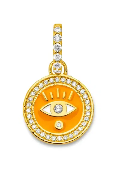 BUDDHA MAMA Diamond Clementine Evil Eye Pendant | Thumbnail 1