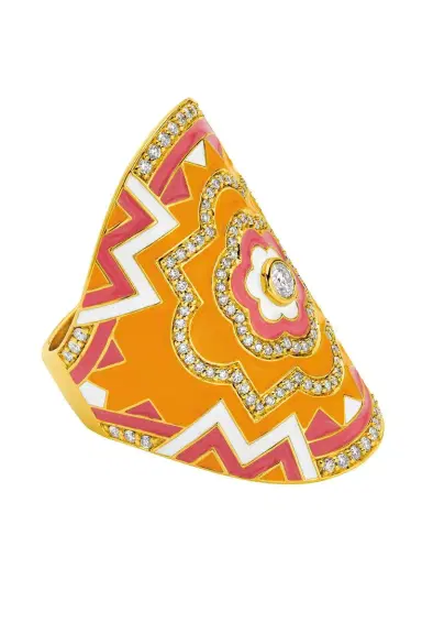 BUDDHA MAMA Diamond Clementine Mandala Wrap Ring | Thumbnail 4