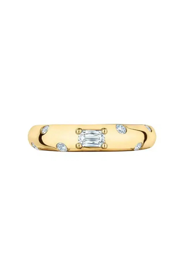 KWIAT Diamond Cobblestone Wide Band Ring