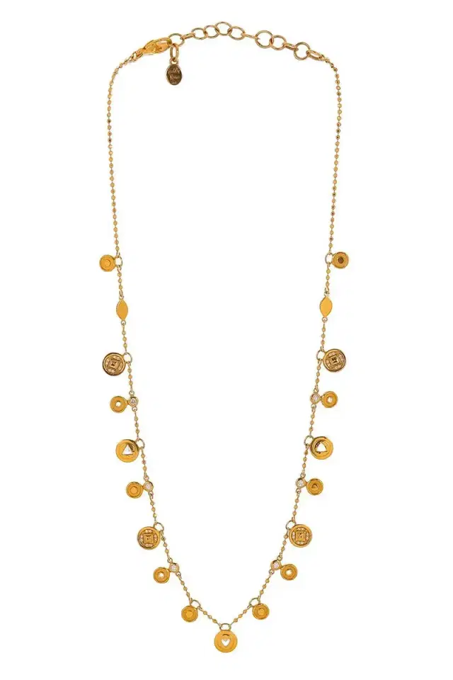 BUDDHA MAMA Diamond Coin Necklace
