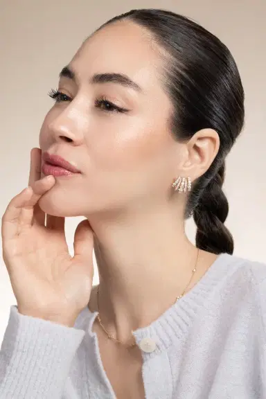 KWIAT Diamond Five Row Ear Cuff Earrings - Yellow Gold | Thumbnail 4