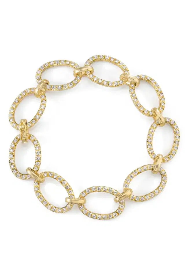 IRENE NEUWIRTH JEWELRY Diamond Pave Large Link Bracelet